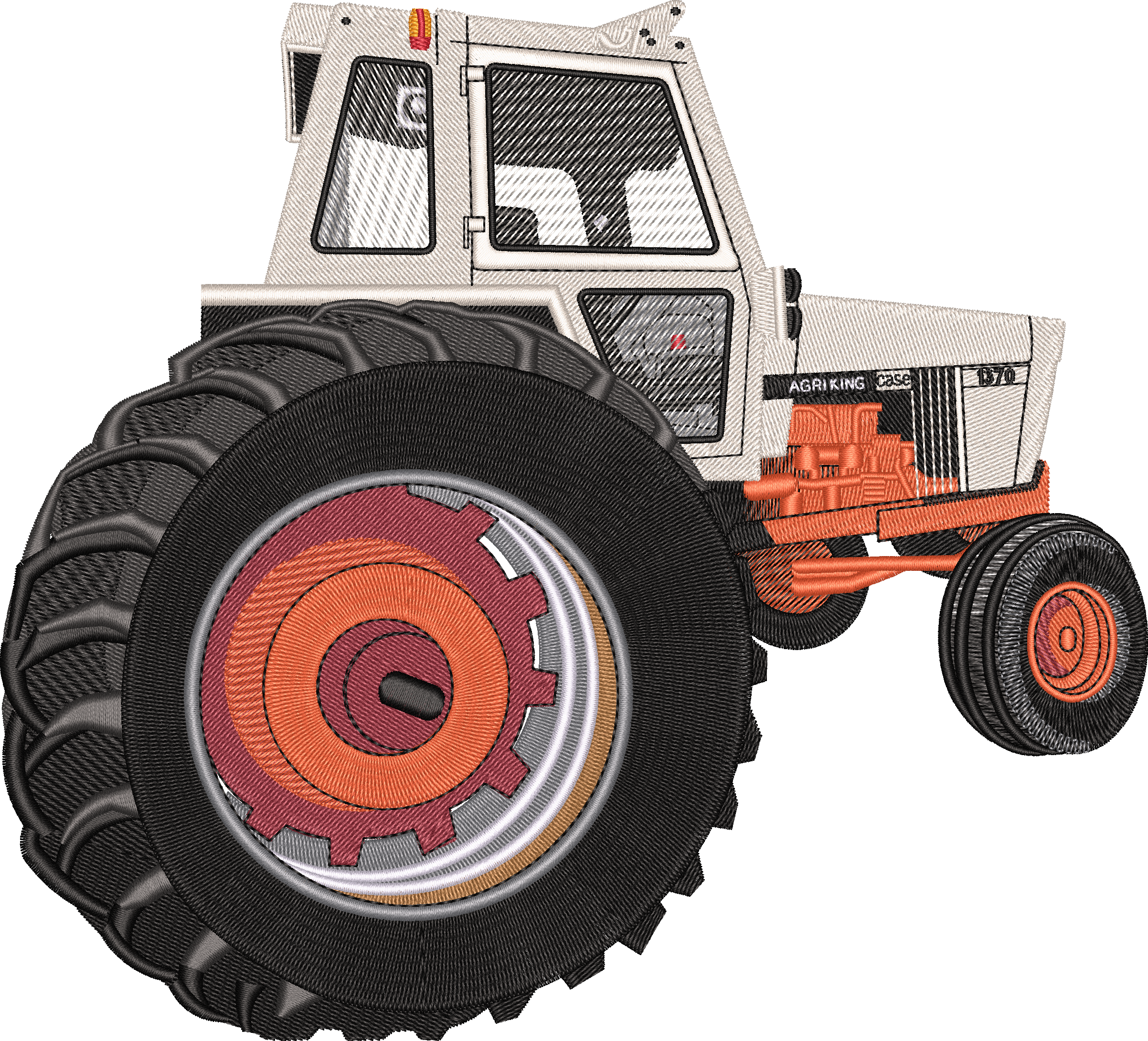 Tractor Case 1370 — embroidery design preview