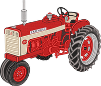 Tractor Farmall 560 — embroidery design preview