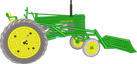 Tractor John Deere — embroidery design preview