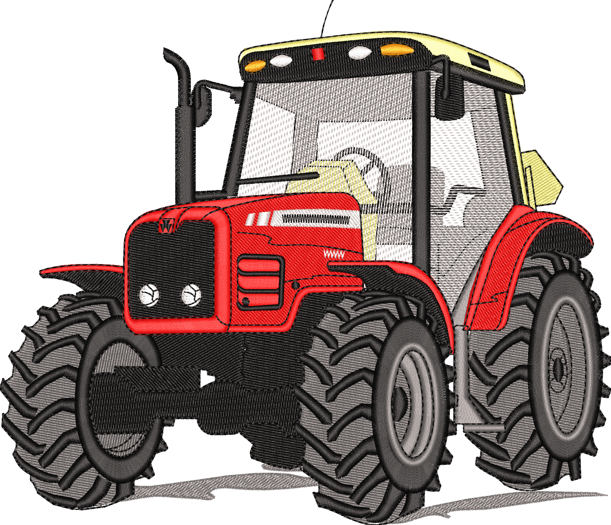 Tractor Mf — embroidery design preview