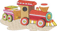 Train — embroidery design preview