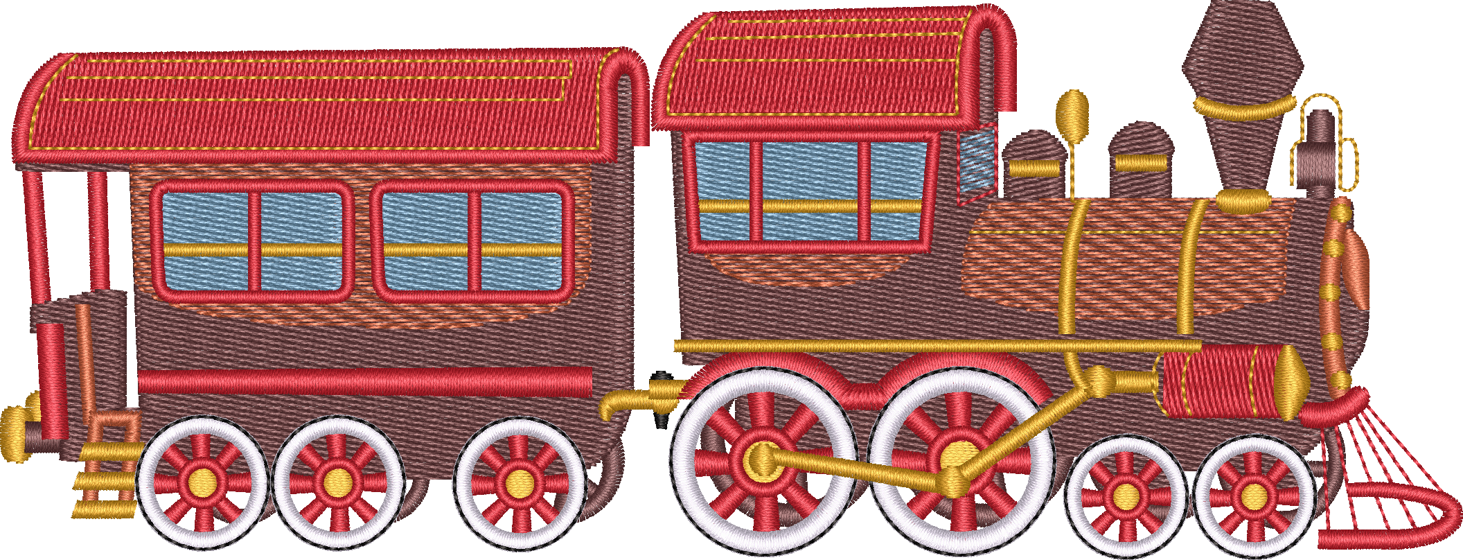 Train11 — embroidery design preview