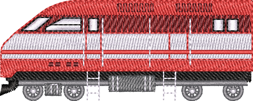 Train14 — embroidery design preview