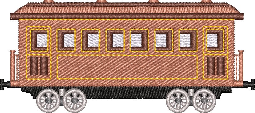 Train15 — embroidery design preview