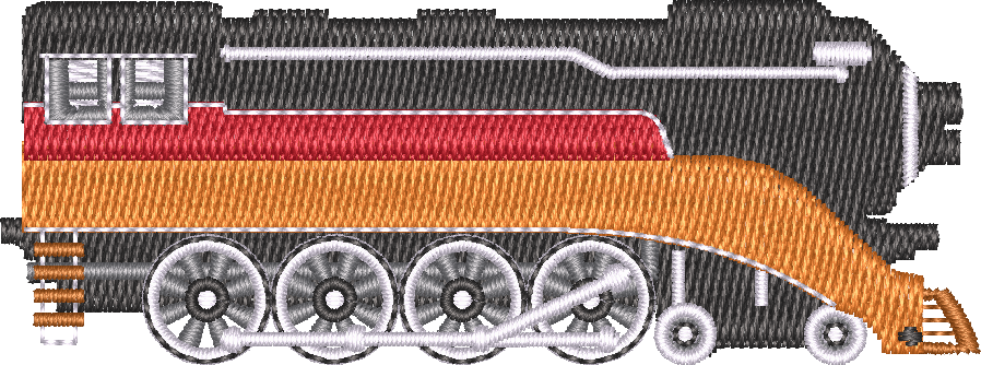 Train17 — embroidery design preview