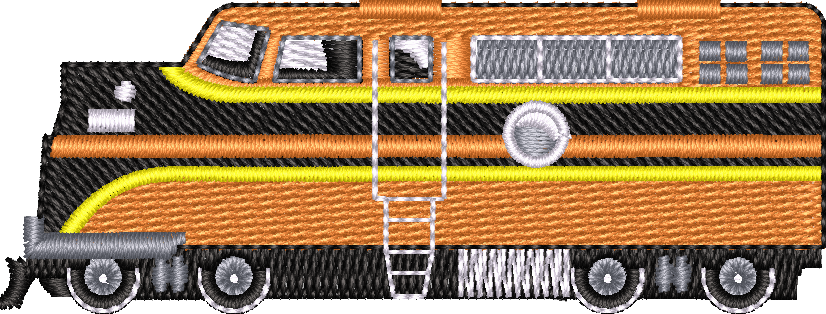 Train18 — embroidery design preview