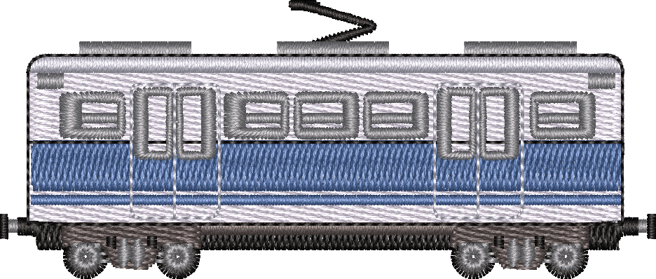 Train19 — embroidery design preview