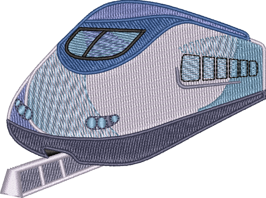 Train3 — embroidery design preview