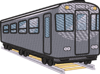 Train4 — embroidery design preview