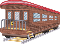 Train5 — embroidery design preview