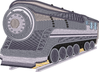 Train8 — embroidery design preview