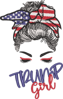 Trump Girl — embroidery design preview