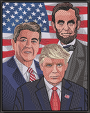 Trump Lincoln Regan — embroidery design preview
