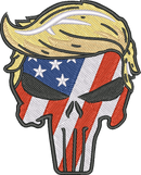 Trump Skull — embroidery design preview