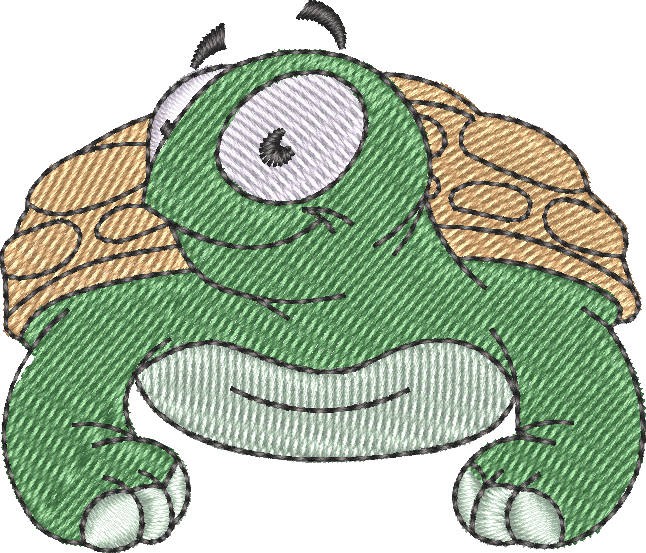 Turtle — embroidery design preview