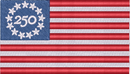 Usa 250 Flag embroidery design preview