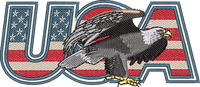 Usa Eagle2 embroidery design preview