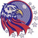 Usa Eagle — embroidery design preview