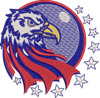 Usa Eagle — embroidery design preview