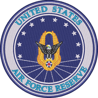 Us Airforce Reserve — embroidery design preview