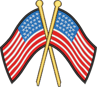 Us Flag14 — embroidery design preview