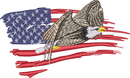 Us Flag2 — embroidery design preview