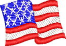 Us Flag20 — embroidery design preview