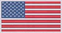 Us Flag4 — embroidery design preview