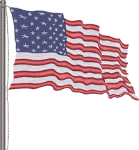 Us Flag6 — embroidery design preview