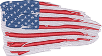 Us Flag7 — embroidery design preview