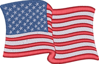 Us Flag8 — embroidery design preview