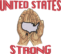 US STRONG — embroidery design preview