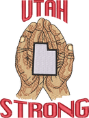 UTAH STRONG — embroidery design preview