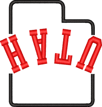 Utah State Upside Down — embroidery design preview
