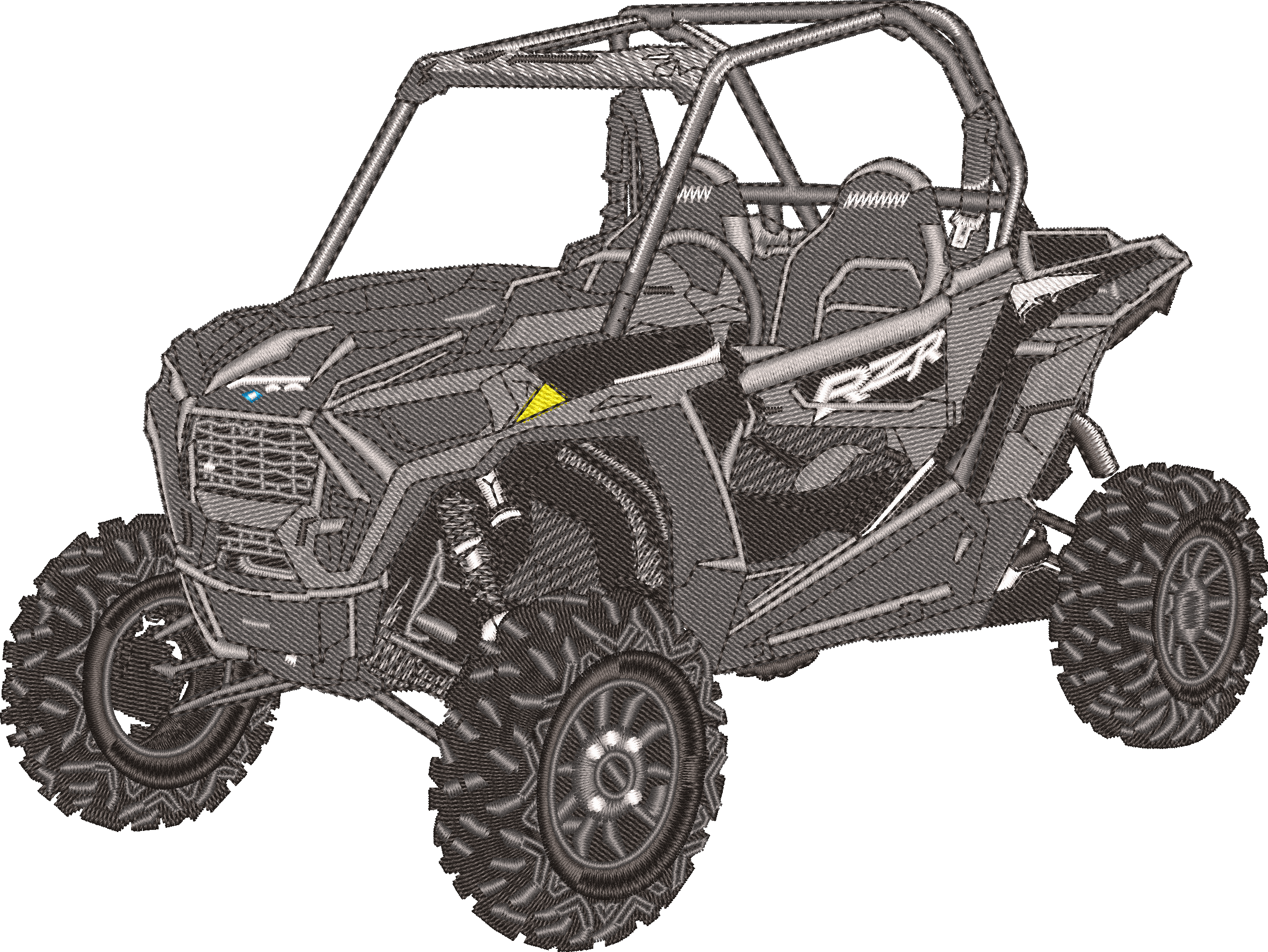 Utv Polaris Rzr — embroidery design preview