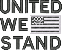 United We Stand — embroidery design preview