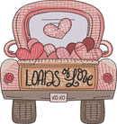 VAL LOVE 3 — embroidery design preview