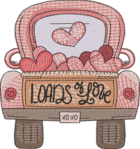VAL LOVE 3 — embroidery design preview