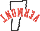 Vermont State Upside Down — embroidery design preview
