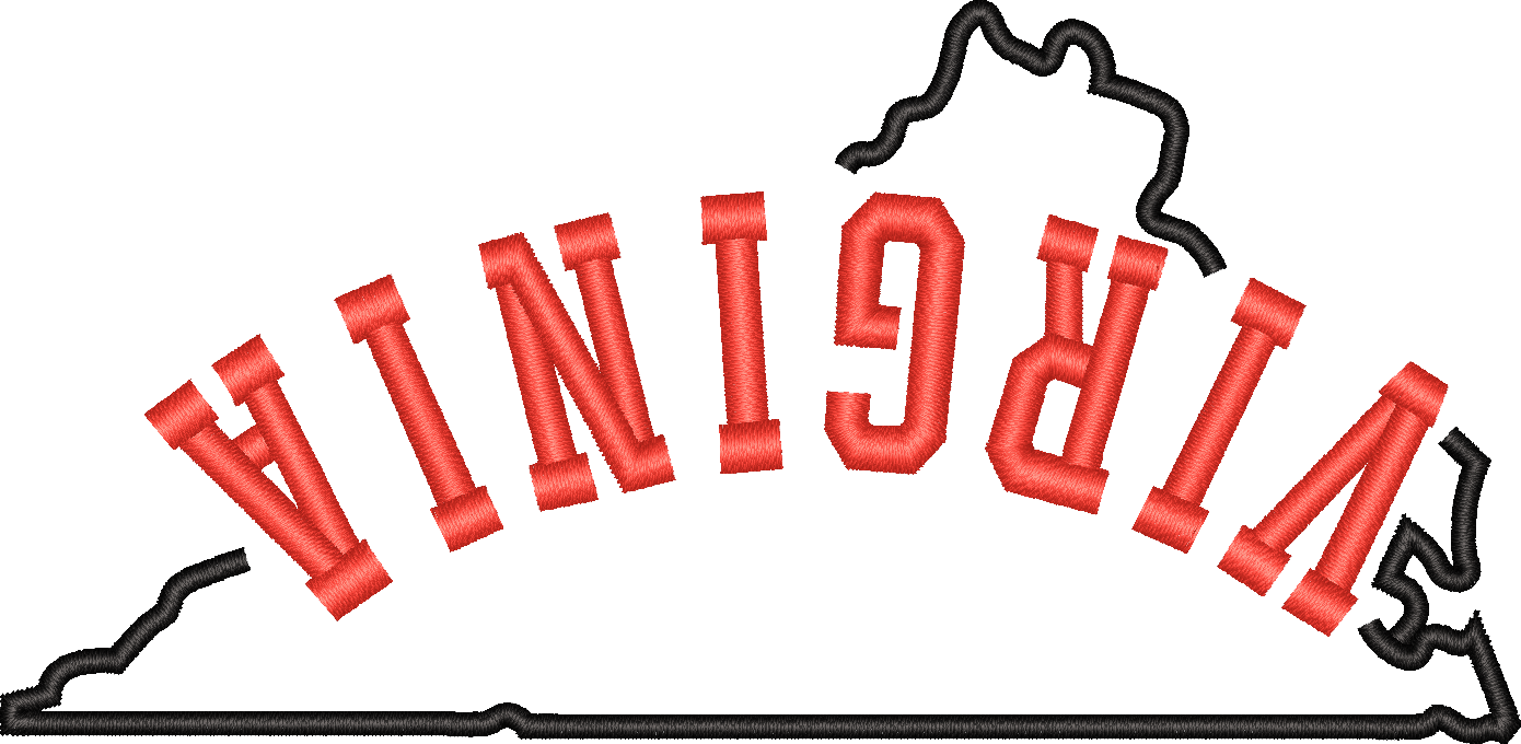 Virginia State Upside Down