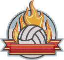 VOLLEYBALL BANNER — embroidery design preview