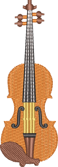 Violin — embroidery design preview