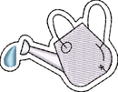 WATERING POT — embroidery design preview