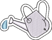 WATERING POT — embroidery design preview
