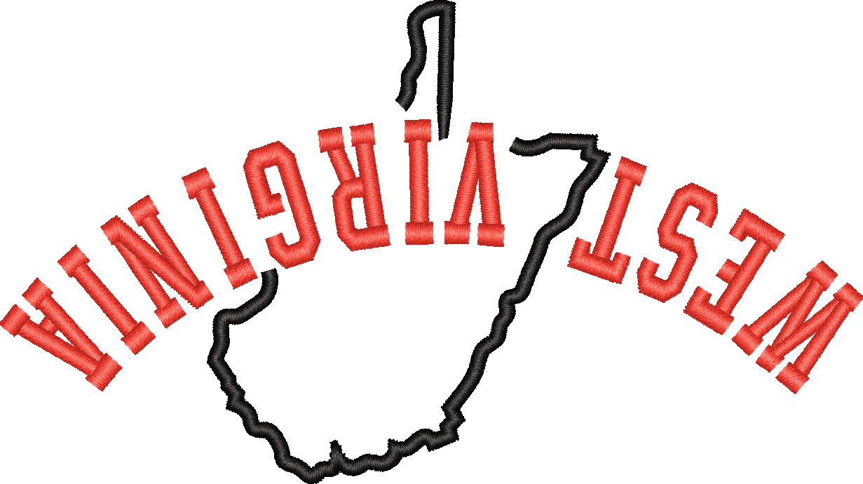West Virginia State Upside Down
