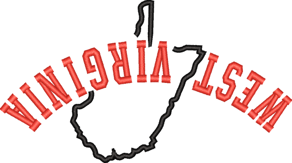 West Virginia State Upside Down