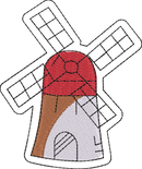 WINDMILL — embroidery design preview