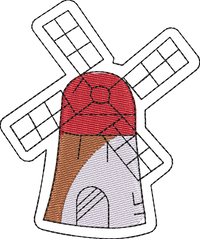 WINDMILL — embroidery design preview