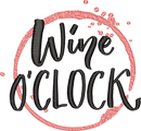 WINE OCLOCK — embroidery design preview