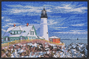 WINTER LIGHTHOUSE — embroidery design preview